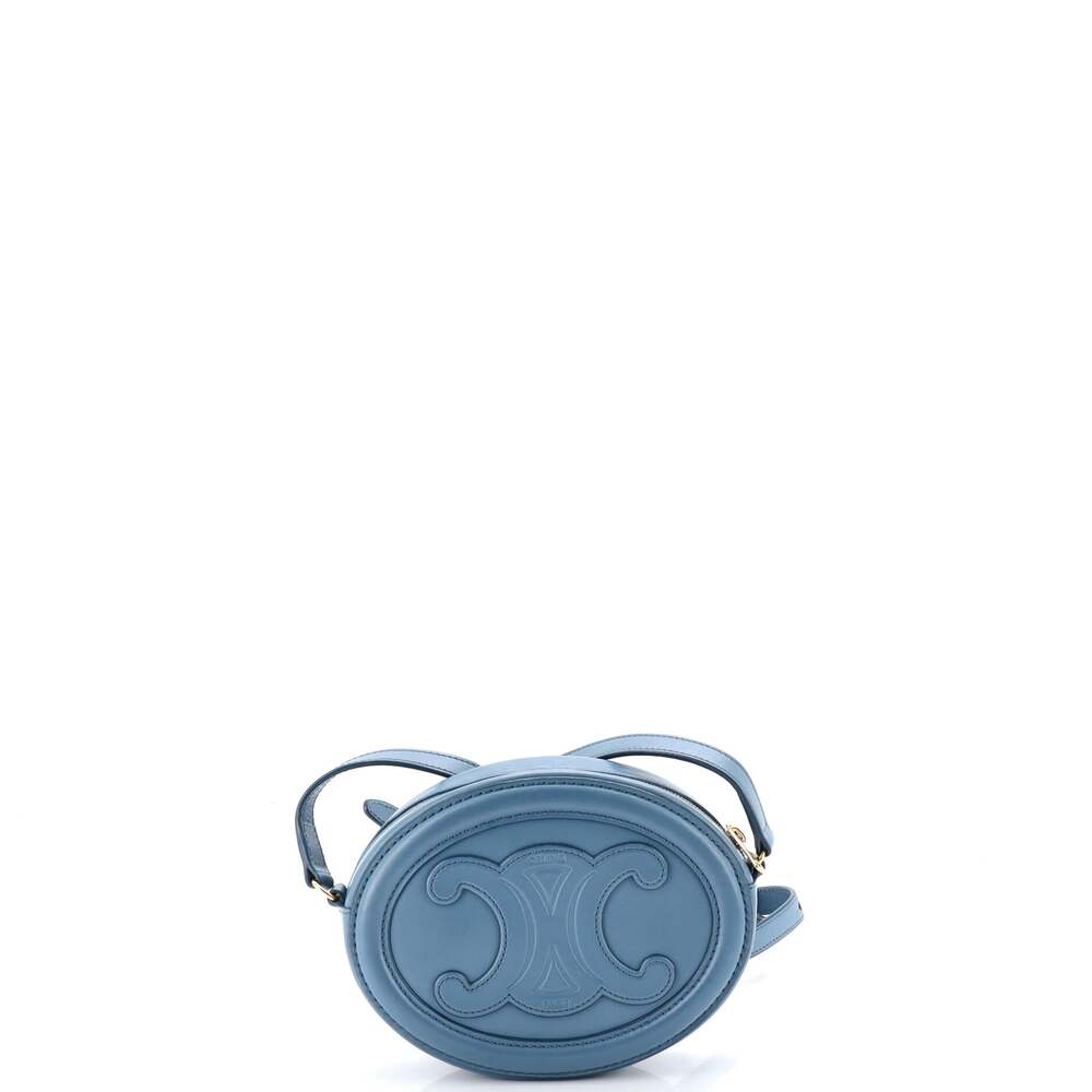 Celine Triomphe Oval Crossbody Bag #244791C11B - Picture 3 of 6